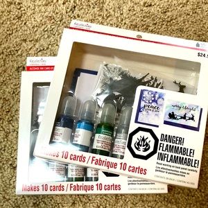 Alcohol ink card set